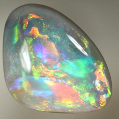 SOLID SEMI BLACK OPAL Rolling flashes of crispy bright fire 